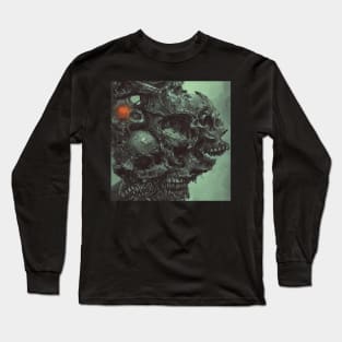 Skeleton Demon Skull Long Sleeve T-Shirt